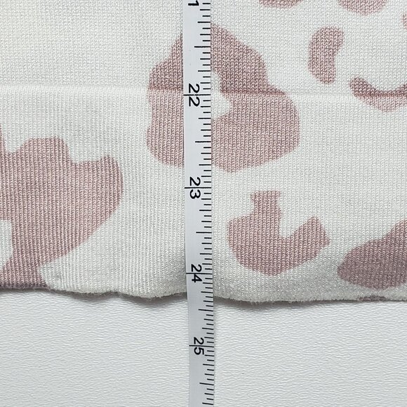 Daniel Rainn Cardigan Sweater Women Small Light Mauve White Abstract Flower Chic - Picture 11 of 16